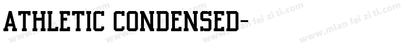 Athletic Condensed字体转换